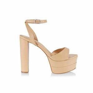 Schutz Keefa High Deluxe Nappa Platform High Block Heels Ankle Strap Sandals 9